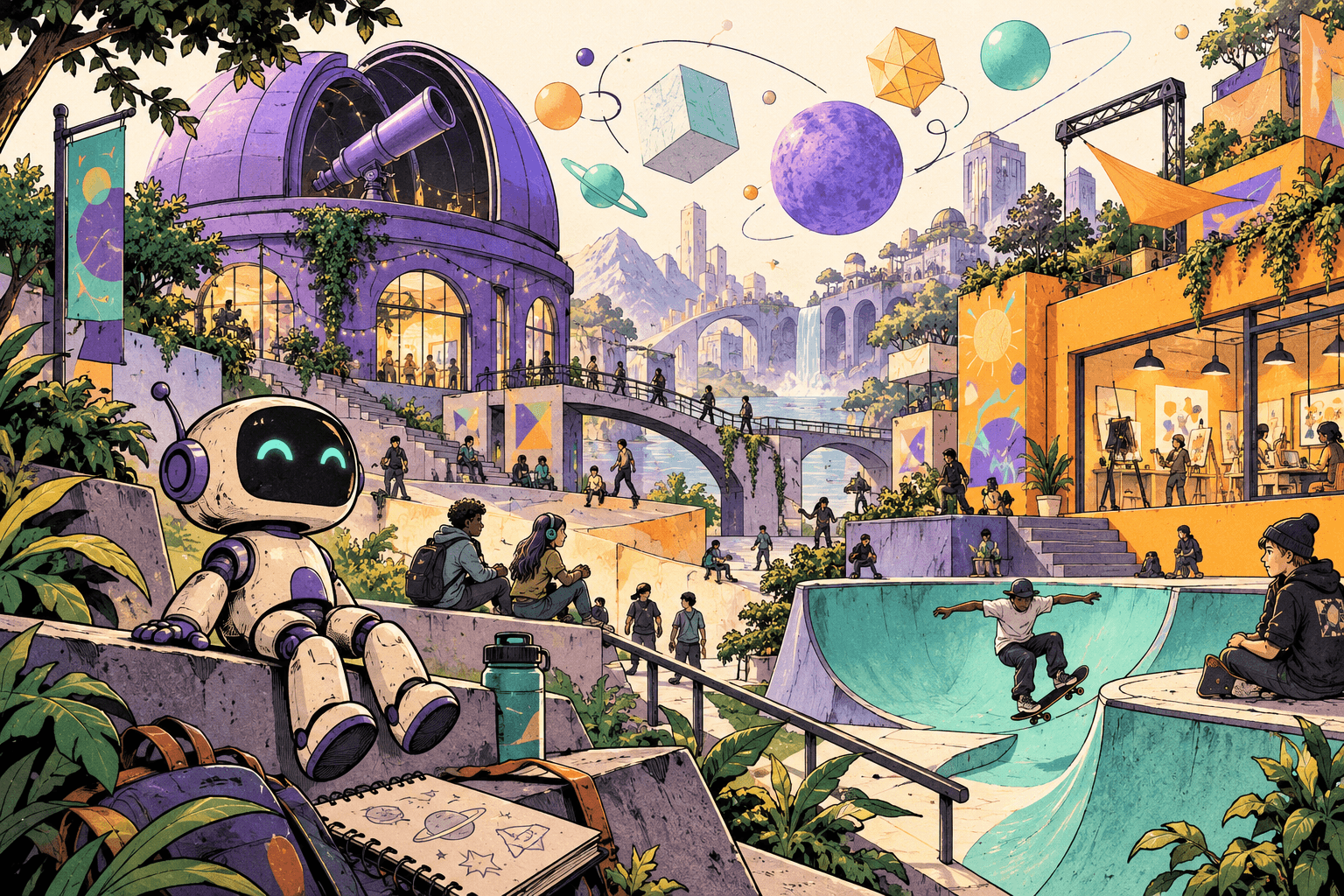 Creators illustrated adventure world